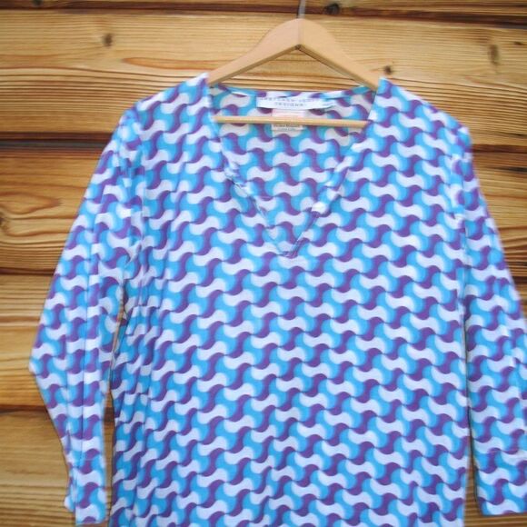 Gretchen Scott Designs Lightweight Cotton Print Tunic - Picture 3 of 7